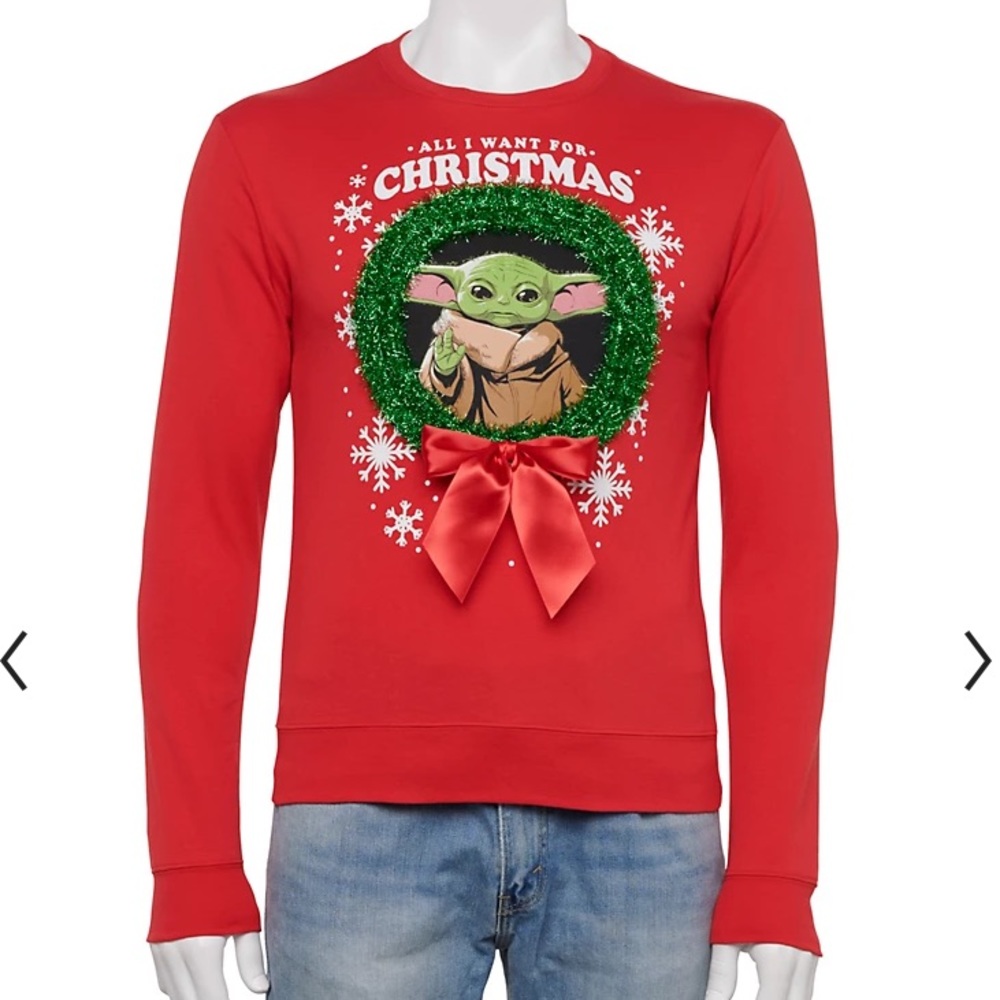 ⚡️ 🆕 Disney Star Wars Yoda Ugly Christmas Sweater